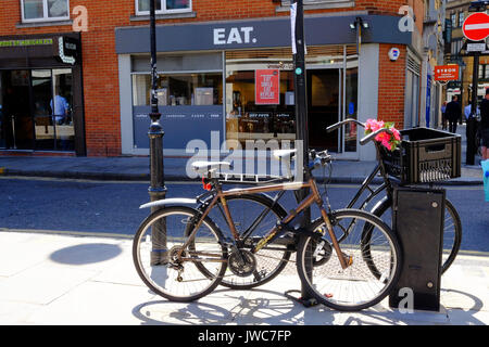 Manger. A conserver dans Brushfield Street, London E1 Banque D'Images