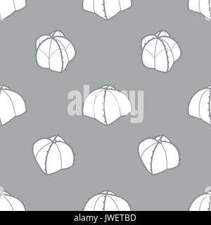 3 styles de plantes succulentes dans un cadre gris foncé & avion blanc sur fond gris. hand drawn seamless pattern style. vector illustration Illustration de Vecteur