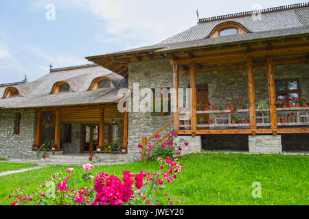 Monastère de Voronet est l'un des plus anciens monastère orthodoxe en Moldavie, Roumanie Banque D'Images