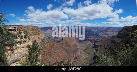 Belle vue sur le Grand Canyon South Rim à partir de Banque D'Images