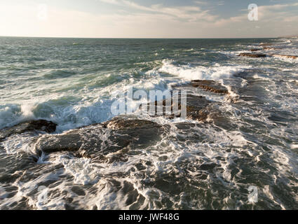 Des paysages marins étonnants en Israël avec vue sur la Terre Sainte Banque D'Images