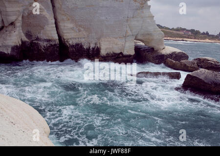 Des paysages marins étonnants en Israël avec vue sur la Terre Sainte Banque D'Images