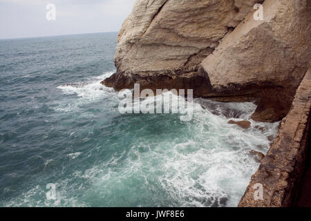 Des paysages marins étonnants en Israël avec vue sur la Terre Sainte Banque D'Images