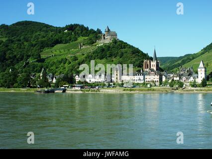 Château Stahleck, Bacharach, Allemagne Banque D'Images