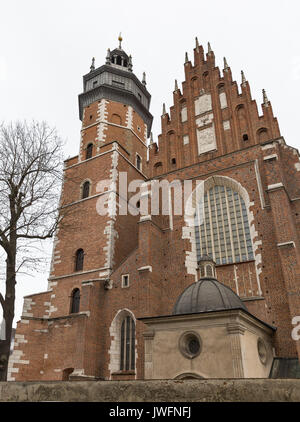 14e siècle, l'église catholique romaine Basilique Corpus Christi en quartier juif Kazimierz. Cracovie, Pologne. Banque D'Images