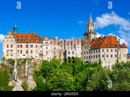 Schloss Sigmaringen, Hohenzollernschloss, Oberes Donautal, Schwäbische Alb, Deutschland, Europa Banque D'Images