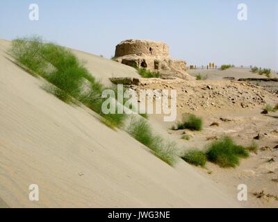 Rawak ruines près de Hotan Banque D'Images