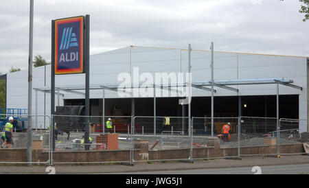 Supermarché Aldi en construction en construction drumchapel glasgow uk Banque D'Images