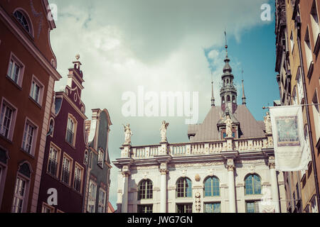 Gdansk, Pologne - 04 août 2017 : vue sur la vieille ville de Gdansk, Pologne Banque D'Images