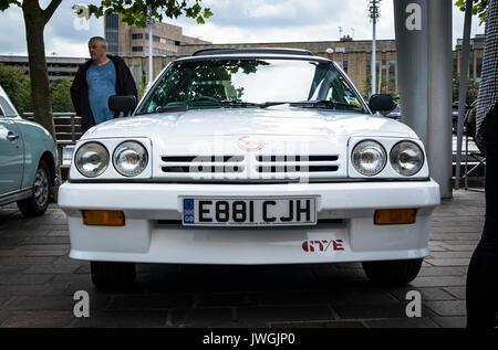 Parfait menthe opal manta gte voiture rallye à partir des années 1980, représentée à l'Assemblée bradford classic car show en 2017 Banque D'Images