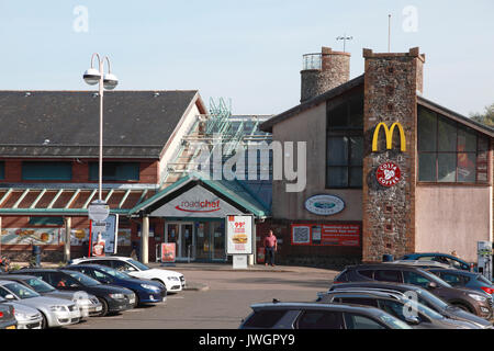 Annandale Water station d'autoroute à J16 sur la A74(M) près de Lockerbie en Écosse, géré par Roadchef Motorway Banque D'Images