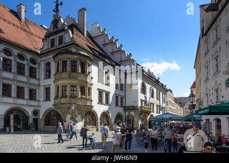 Chambre (Hofbräu-Haus Hofbräuhaus) au square Platzl, München, Munich, Oberbayern, Haute-Bavière, Bayern, Bavière, Allemagne Banque D'Images