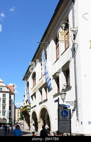 Chambre (Hofbräu-Haus Hofbräuhaus) au square Platzl, München, Munich, Oberbayern, Haute-Bavière, Bayern, Bavière, Allemagne Banque D'Images