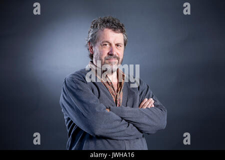 Edinburgh, Royaume-Uni. 12 août 2017. Dominic Dromgoole, le directeur de théâtre et écrivain anglais, apparaissant à l'Edinburgh International Book Festival. Gary Doak / Alamy Live News Banque D'Images