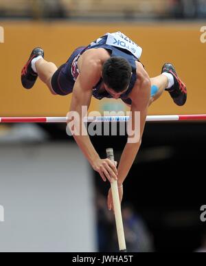 Lonodn, UK. 12 août, 2017. BastienÊAUZEIL (FRA) dans le perche décathlon hommes. Championnats du monde d'athlétisme de l'IAAF. Stade olympique de Londres. Queen Elizabeth Olympic Park. Stratford. Londres. UK. 12/08/2017. Credit : Sport en images/Alamy Live News Banque D'Images
