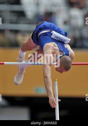 Lonodn, UK. 12 août, 2017. ZachÊZIEMEK (USA) dans le perche décathlon hommes. Championnats du monde d'athlétisme de l'IAAF. Stade olympique de Londres. Queen Elizabeth Olympic Park. Stratford. Londres. UK. 12/08/2017. Credit : Sport en images/Alamy Live News Banque D'Images