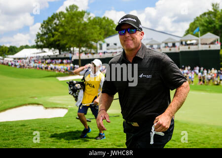 Charlotte, Caroline du Nord, USA 12 Aug 2017 golfeur D.A. Points durant le championnat de la PGA, le samedi 12 août 2017 à Quail Hollow à Charlotte, NC. Jacob Kupferman/CSM Crédit : Cal Sport Media/Alamy Live News Banque D'Images