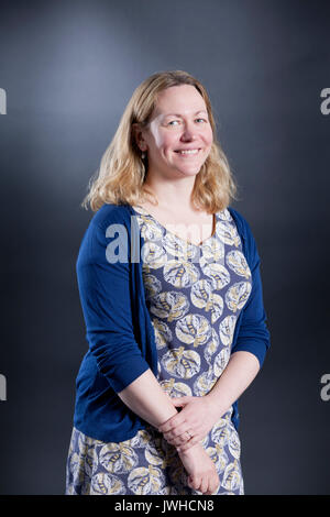 Edinburgh, Royaume-Uni. 12Th Aug 2017. Helen Sedgwick, écrivain et ancien physicien de recherche, apparaissant à l'Edinburgh International Book Festival. Crédit : GARY DOAK/Alamy Live News Banque D'Images