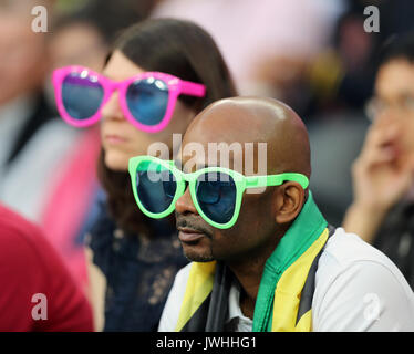 Londres, Royaume-Uni. 12Th Aug 2017. Appréciant les spectateurs à l'athlétisme 2017 Championnats du monde IAAF, Queen Elizabeth Olympic Park, Stratford, London, UK. Crédit : Simon Balson/Alamy Live News Banque D'Images