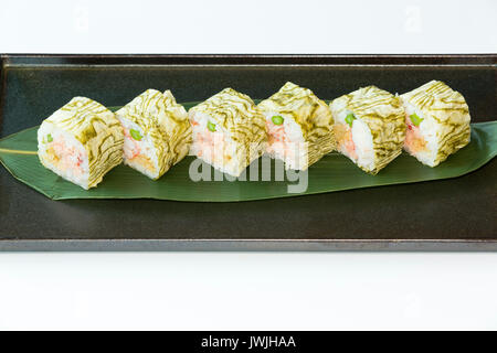 La crise du homard sushi roll Banque D'Images