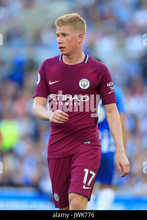 Kevin de Bruyne de Manchester City lors du match de la Premier League au stade AMEX de Brighton. APPUYEZ SUR ASSOCIATION photo. Date de la photo: Samedi 12 août 2017. Voir PA Story FOOTBALL Brighton. Le crédit photo devrait se lire comme suit : Gareth Fuller/PA Wire. RESTRICTIONS : aucune utilisation avec des fichiers audio, vidéo, données, listes de présentoirs, logos de clubs/ligue ou services « en direct » non autorisés. Utilisation en ligne limitée à 75 images, pas d'émulation vidéo. Aucune utilisation dans les Paris, les jeux ou les publications de club/ligue/joueur unique. Banque D'Images