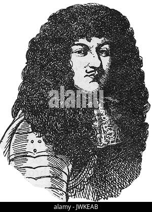 Un portrait du roi Louis XIV de France Banque D'Images