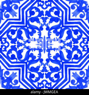 Tuiles azulejo portugais. Les modèles sans couture magnifique. Salle de poterie, scrapbooking pour les smartphones, les cas de papier peint fond d'impression web, tensioactifs Banque D'Images