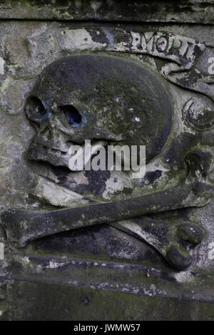 Pierres tombales dans grayfriiars kirkyard Edimbourg en Ecosse Banque D'Images