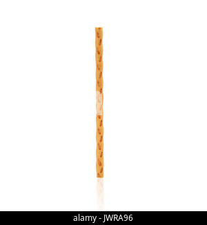 Biscuit unique stick isolé sur fond blanc Banque D'Images