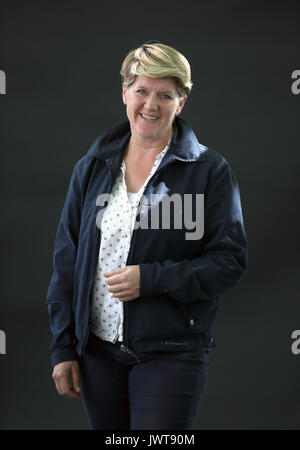 Auteur et communicateur Clare Balding au Edinburgh International Book Festival 2017 où elle a présenté son premier livre pour enfants Le cheval qui ne serait pas au galop. Banque D'Images