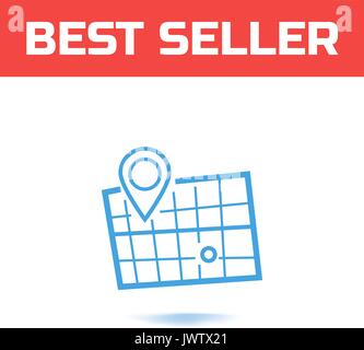 Location Carte des icônes illustration voyage Chercher. le symbole de la structure de votre site web ou logo ou interface utilisateur. vector illustration Illustration de Vecteur