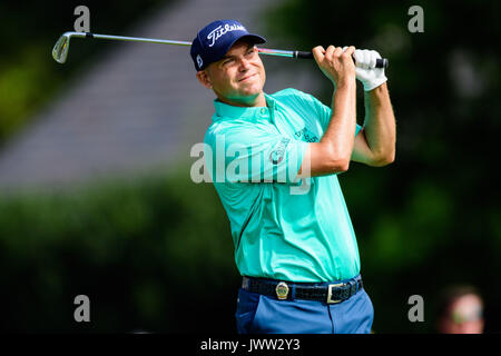 Charlotte, NC, USA.. 13 août, 2017. Le projet de loi au cours de l'Aha golfeur PGA Championship le dimanche 13 août 2017 à Quail Hollow à Charlotte, NC. Jacob Kupferman/CSM/Alamy Live News Banque D'Images