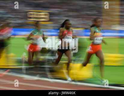 Londres, Royaume-Uni. 13e Août 2017. L'ensemble du domaine dans le 5000 mètres à Londres à la finale 2017 es Championnats du monde d'athlétisme. Credit : Ulrik Pedersen/Alamy Live News Banque D'Images