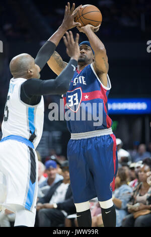 Atmosphère pendant la semaine de jeu BIG3 8 Staples Center août 13,2017 Los Angeles, Californie. Banque D'Images