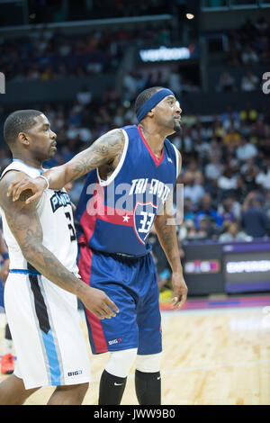 Atmosphère pendant la semaine de jeu BIG3 8 Staples Center août 13,2017 Los Angeles, Californie. Banque D'Images