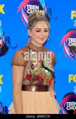 Chloe Lukasiak aux arrivées de Teen Choice Awards 2017 - Arrivées, le Galen Center, Los Angeles, CA 13 août 2017. Photo par : Priscilla Grant/Everett Collection Banque D'Images
