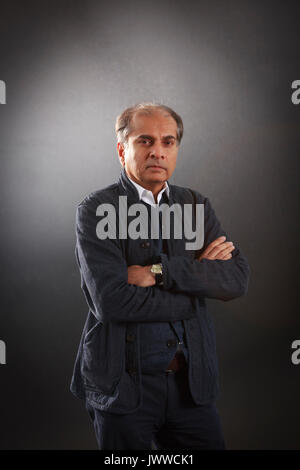 Édimbourg, Écosse 14 août. Jour 3 Edinburgh International Book Festival. Photo Sunil Khilnani Professeur de sciences politiques et directeur du King's College London India Institute. Credit : Pako Mera/Alamy Live News Banque D'Images