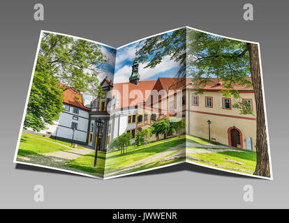 Le couvent des Frères mineurs de l'église du Corpus Christi est situé à Cesky Krumlov, Bohême, Jihocesky kraj, République Tchèque, Europe Banque D'Images