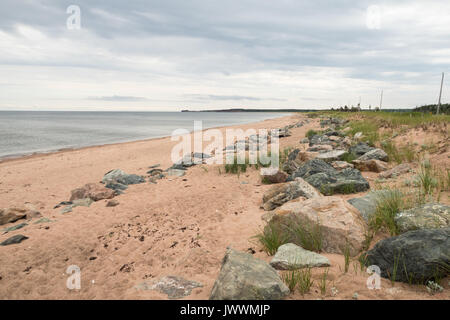 La plage à l'île Panmure sur l'île du Prince-Édouard au Canada Banque D'Images