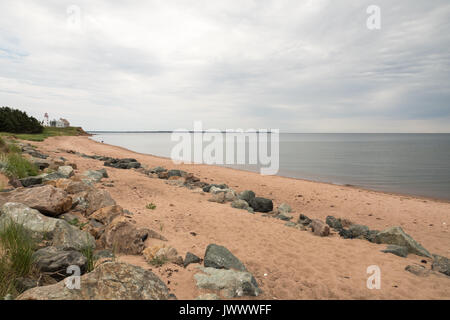 La plage à l'Île Panmure sur l'Île du Prince-Édouard au Canada Banque D'Images