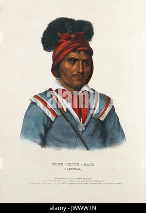 Foke-Luste-Hajo, UN Seminole. Banque D'Images