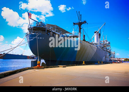 Victoire américaine WW2 de troupes à Port Tampa Bay en Floride, USA Banque D'Images