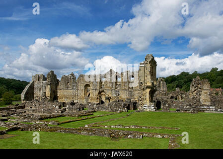 L'abbaye de Rievaulx, North Yorkshire, England UK Banque D'Images