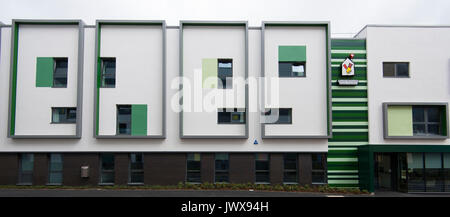 L'Omrm au bâtiment de l'hôpital de la Santé à Cardiff, Pays de Galles, Royaume-Uni. Banque D'Images