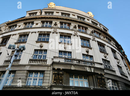 L'architecture du bâtiment dans la ville de Belgrade, capitale de la Serbie, l'Europe Banque D'Images