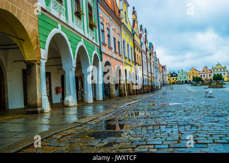 Telc, République tchèque. Banque D'Images