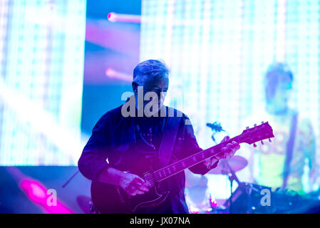 Barcelone - JUN 18 : Nouvelle Commande (groupe de rock anglais) produisent en concert au festival Sonar le 18 juin 2016 à Barcelone, Espagne. Banque D'Images