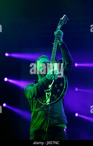 Barcelone - JUN 18 : Nouvelle Commande (groupe de rock anglais) produisent en concert au festival Sonar le 18 juin 2016 à Barcelone, Espagne. Banque D'Images