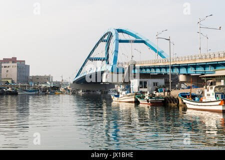 Sokcho waterfront au coucher du soleil, la province de Gangwon, en Corée du Sud Banque D'Images