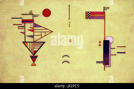 Kandinsky, Salon de musique MAMCS ( maquette du mur de droite ) Banque D'Images